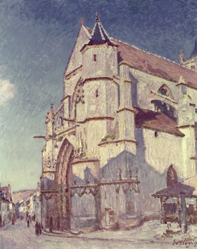 De Kerk in Moret, 1894 door Alfred Sisley